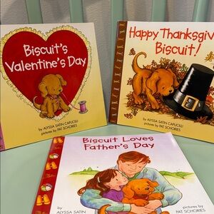 Trio of Biscuit Books- Thanksgiving, Valentine’s and Fathers Day